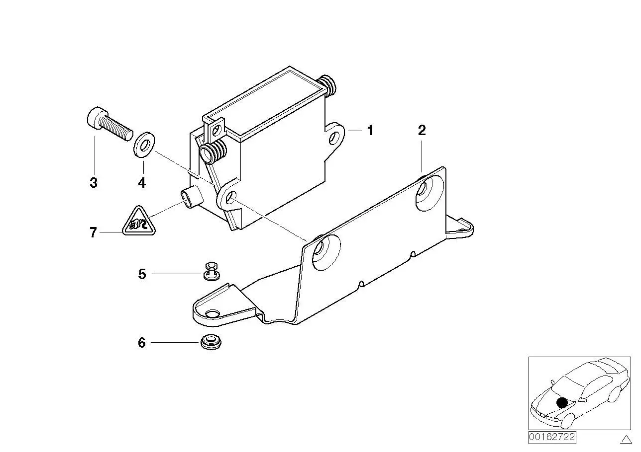 BMW Halter Zusatzheizgerät elektrisch E46 64126904669