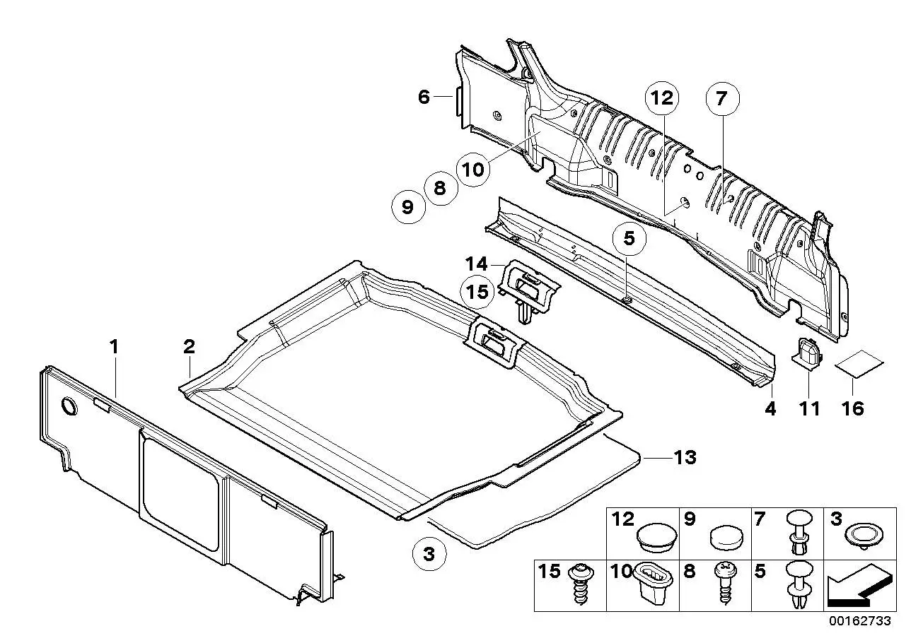 BMW Isoliermatte E46 51487894702