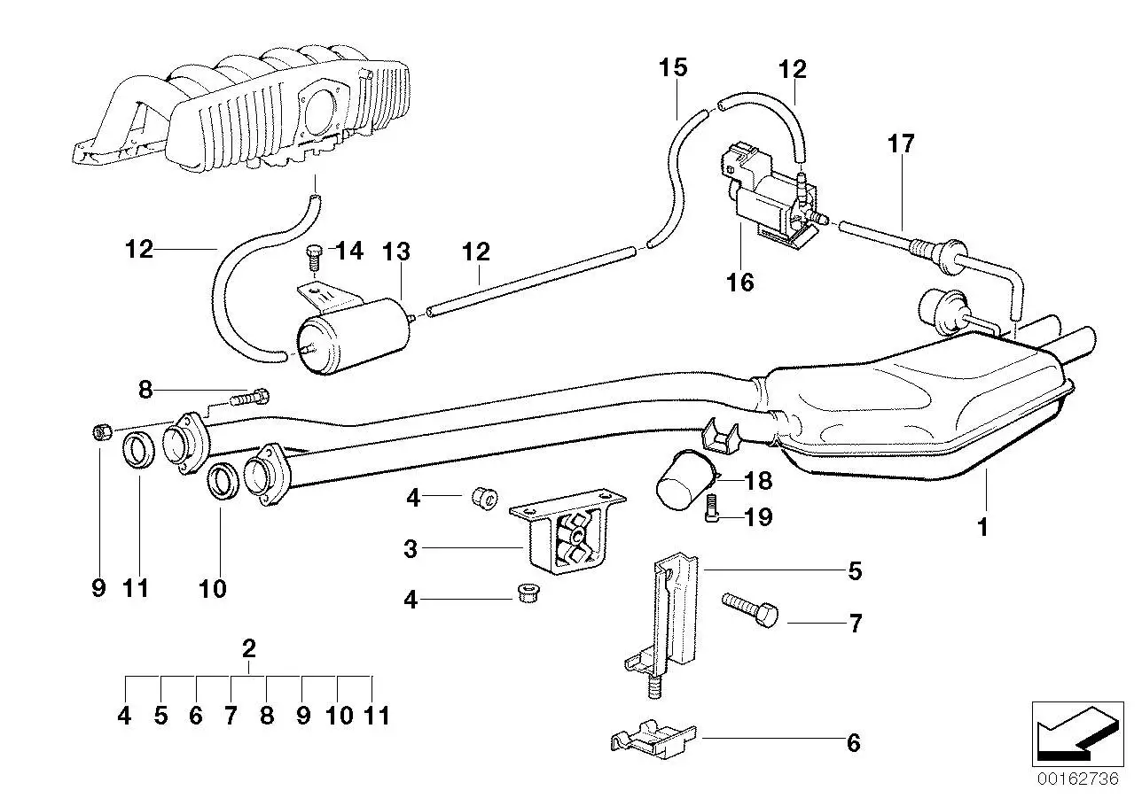 BMW Rohrleitung E36 18101740949 - Bildposition 15