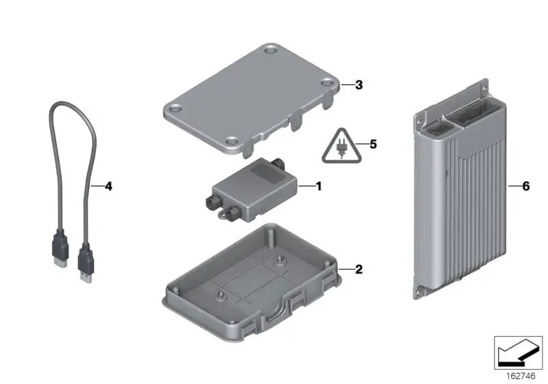 BMW Deckel Schutzdose USB-Hub E81 E82 E84 E87 E88 E89 E90 E91 E92