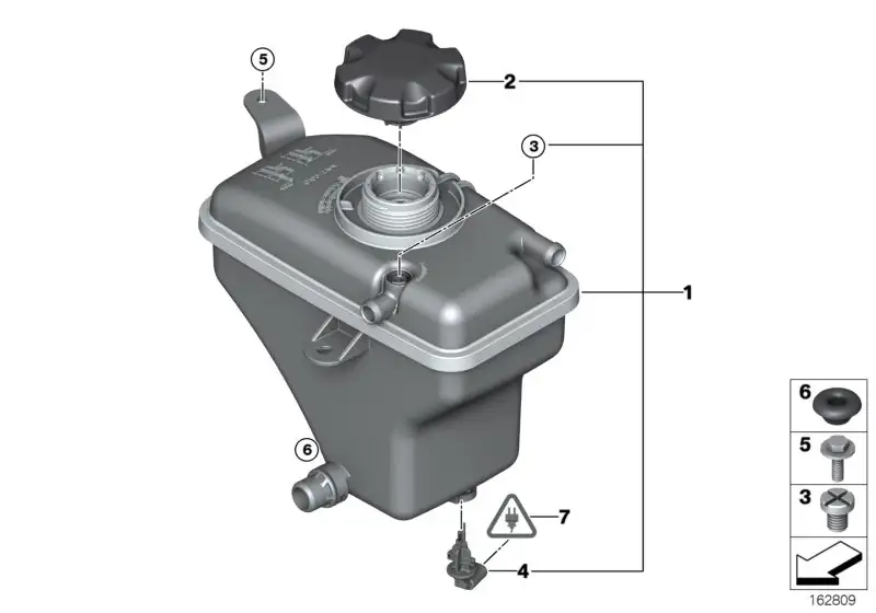 BMW Ausgleichsbehälter E90 E92 E93 17112283500 - 3er