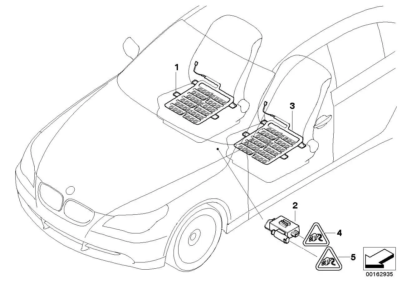 BMW Steuerelektronik Sitzerkennung E53 E60 E61 E63 E64 E83 E85 65