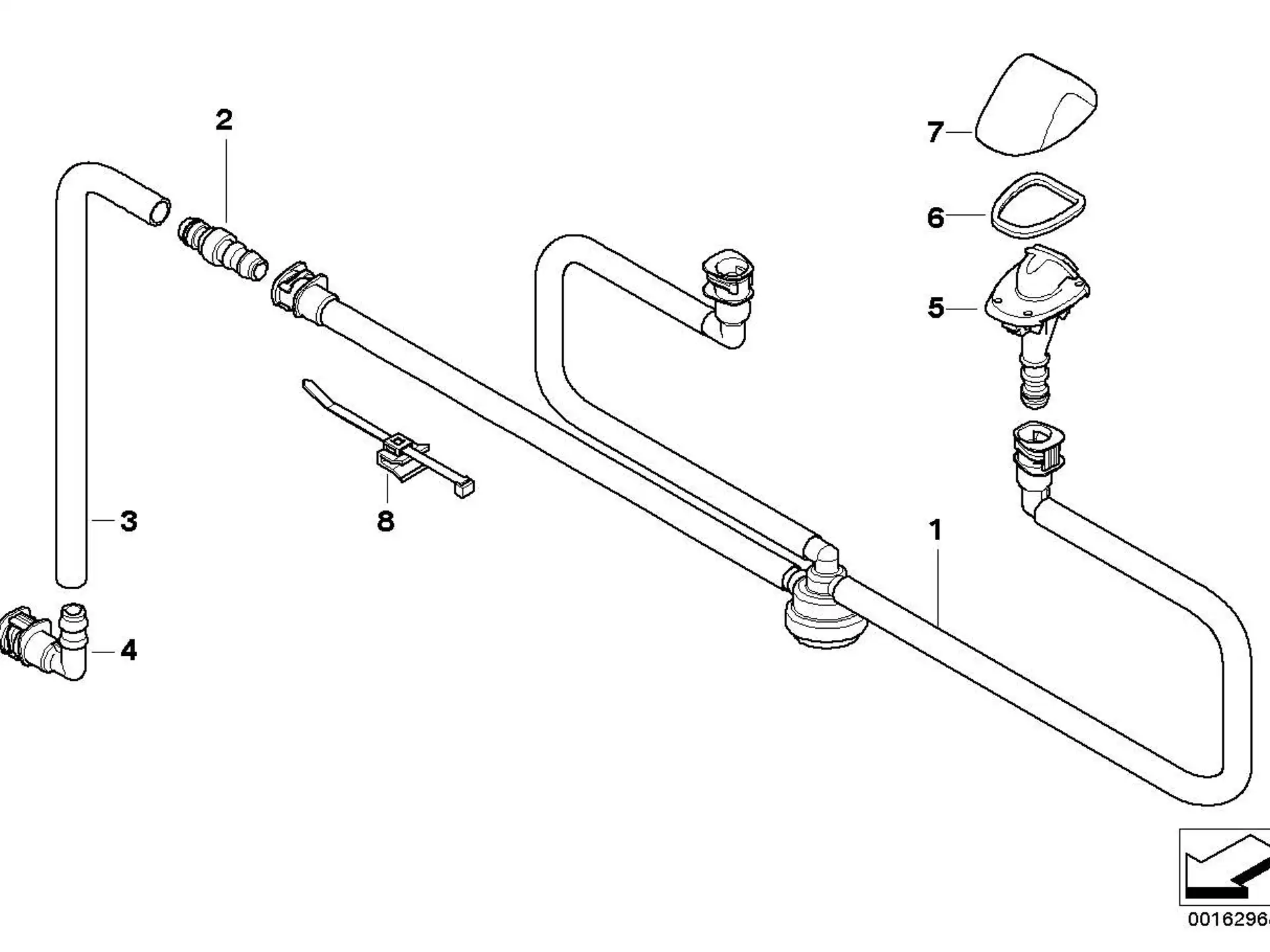 BMW Kabelbinder mit Halter E46 E52 E53 E60 E61 E63 E64 E65 E66 E70 E71 E72 E81 E82 E83 E84 E85 E86 E87 E88 E89 E90 E91 E92 E93 F01 F02 F04 F06 F07 F10 F11 F12 F13 F15 F16 F20 F21 F22 F23 F25 F26 F30 F31 F32 F34 F39 F48 F85 F86 F90 G01 G02 G05 G06 G07 G11