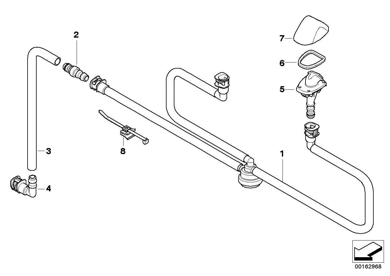 BMW Kabelbinder mit Halter E46 E52 E53 E60 E61 E63 E64 E65 E66 E7