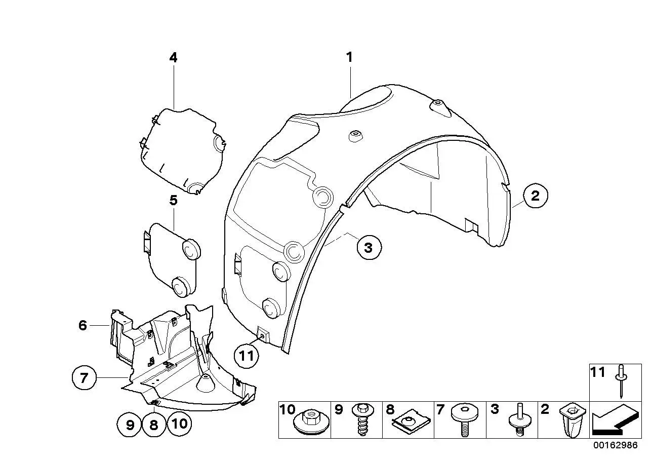 BMW Deckel links E85 E86 51717056401 - Bildposition 04