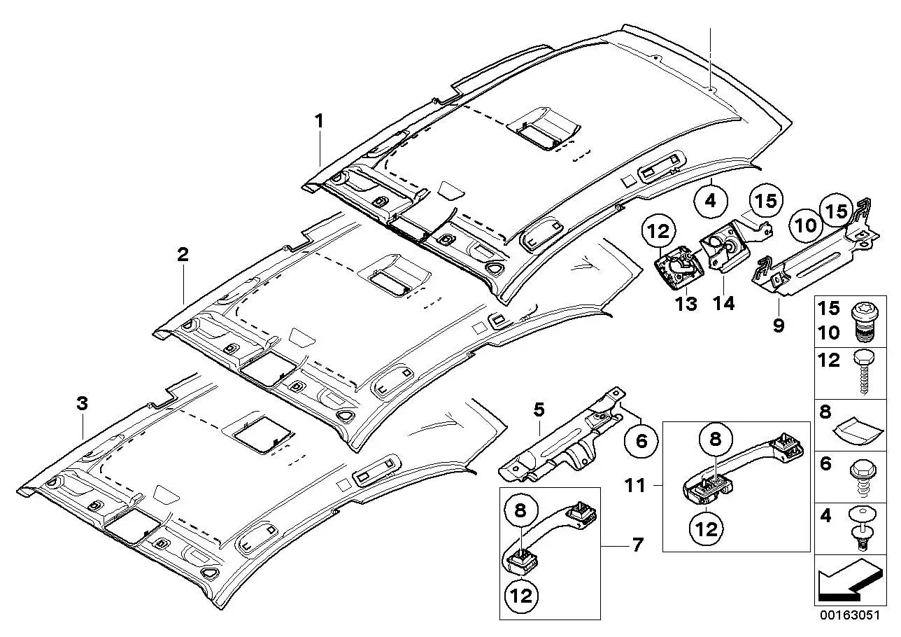 BMW Haltegriff vorn E60 E61 E81 E82 E84 E87 E90 E91 E92 511691435