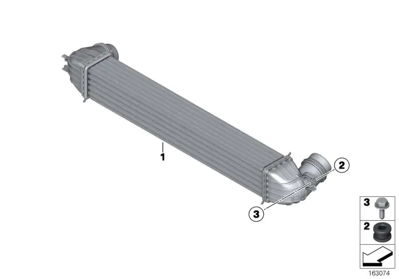 BMW Ladeluftkühler R60 R61 17517632764