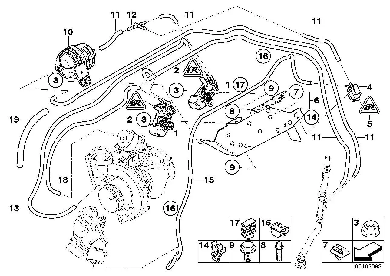 BMW Unterdruckbehälter E60 E61 E63 E64 E70 E71 E81 E82 E83 E84 E8