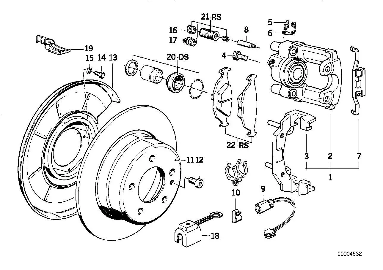 BMW Bremsscheibe E32 34211165257 - Bildposition 11