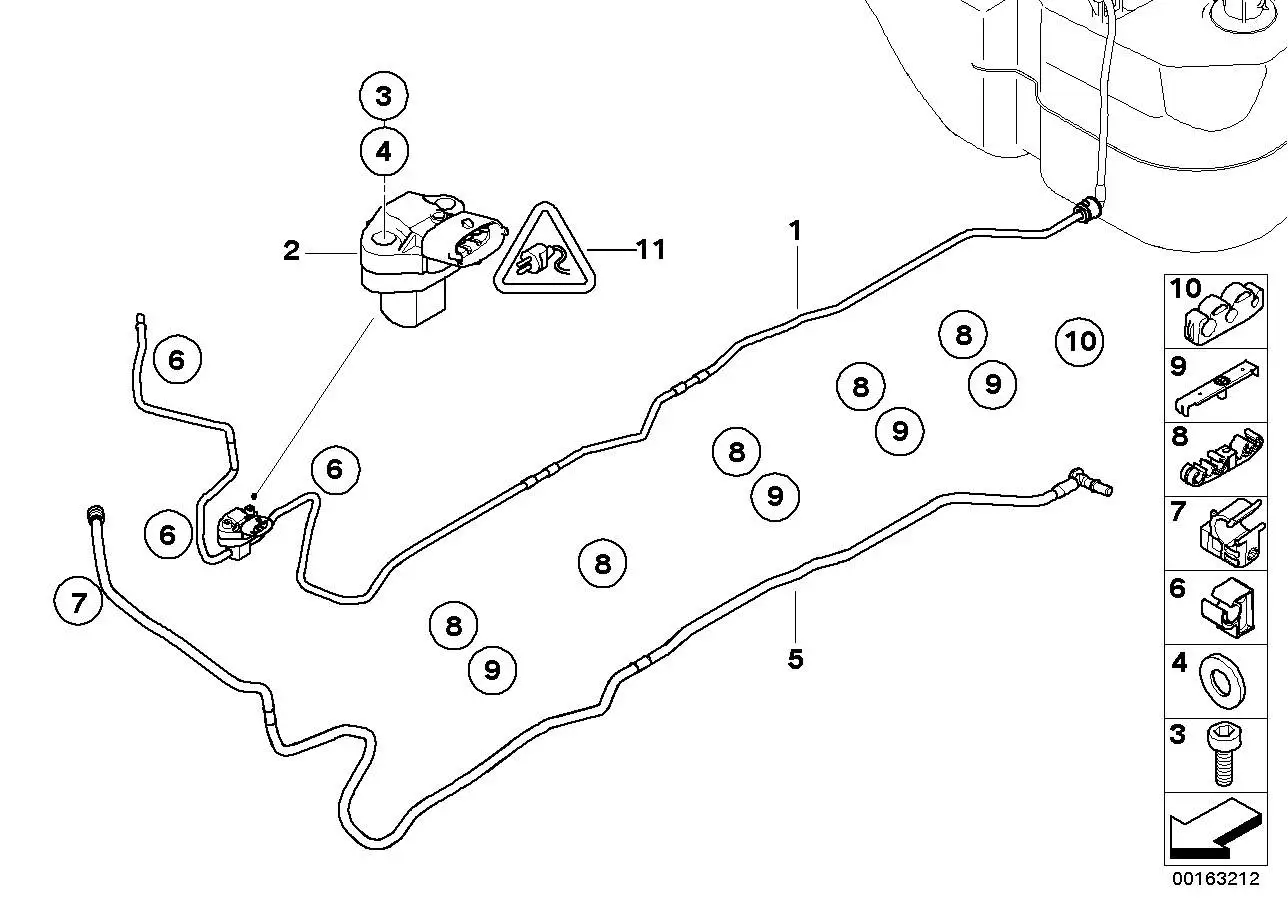 BMW Drucksensor E60 E61 E63 E64 61357834411