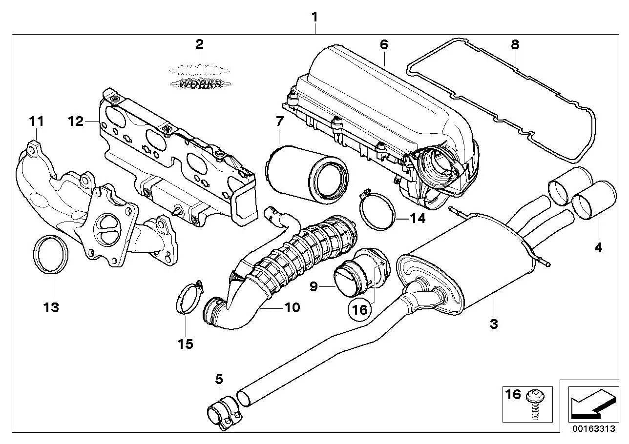 BMW Faltenbalg R55 R56 R57 13717555784 - MINI R56, MINI R55, MINI
