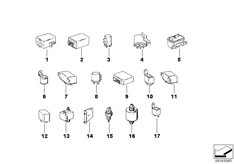 BMW Warnblinkgeber E12 E21 E23 E24 E28 61311365609