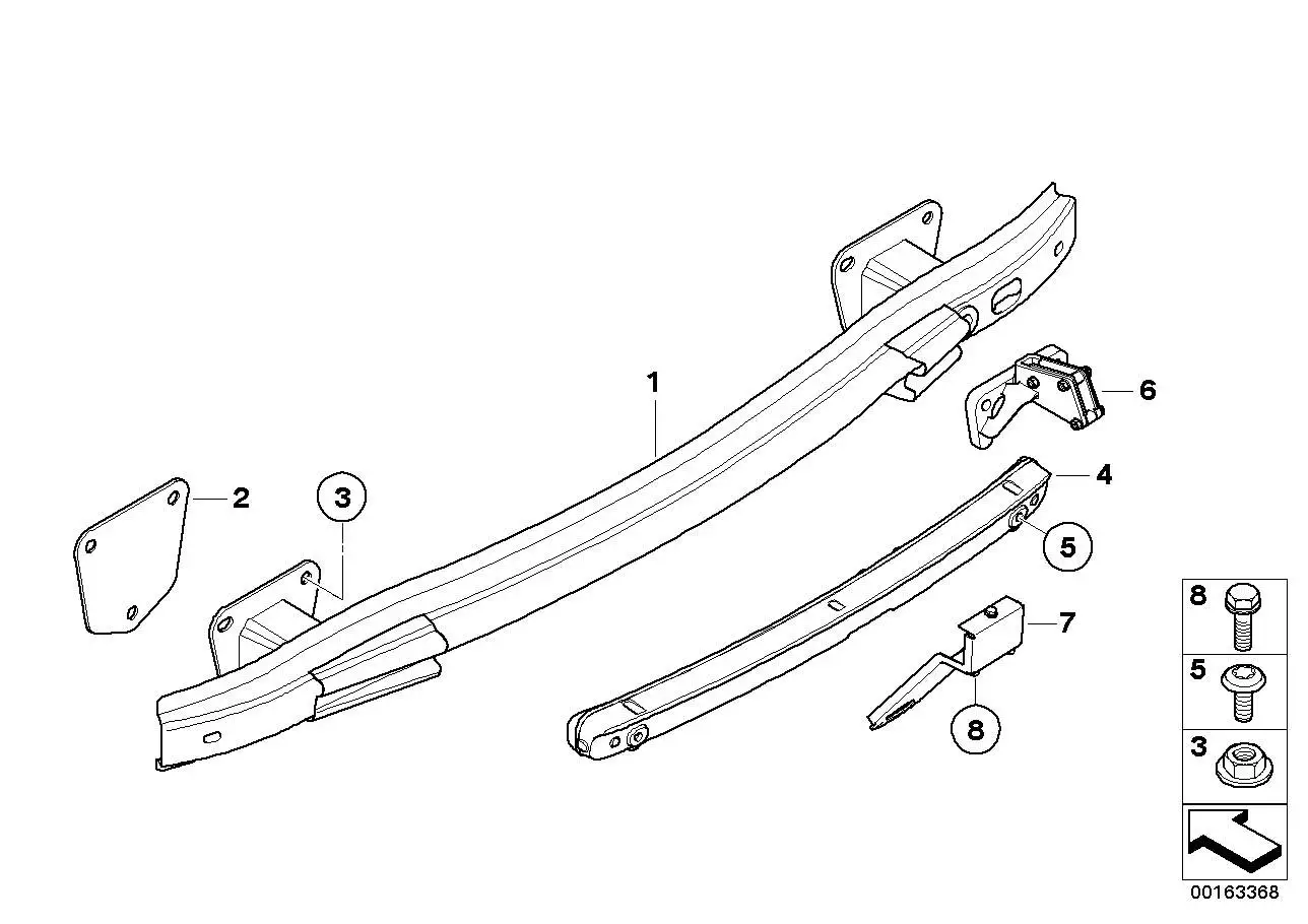 BMW Sechskantmutter E53 E81 E82 E87 E88 E92 E93 R50 R52 R53 07119