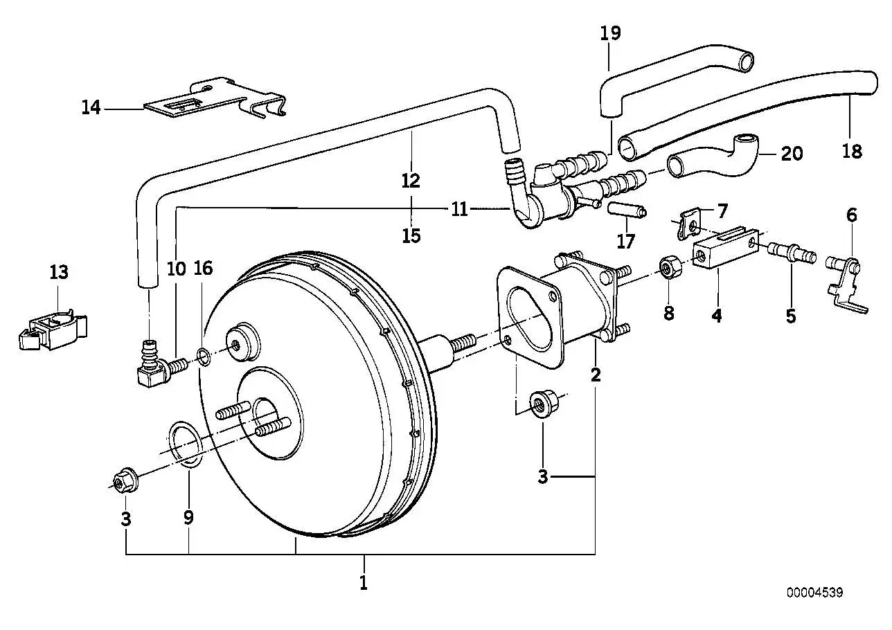 BMW Unterdruckschlauch E34 34332226388 - 5er E34