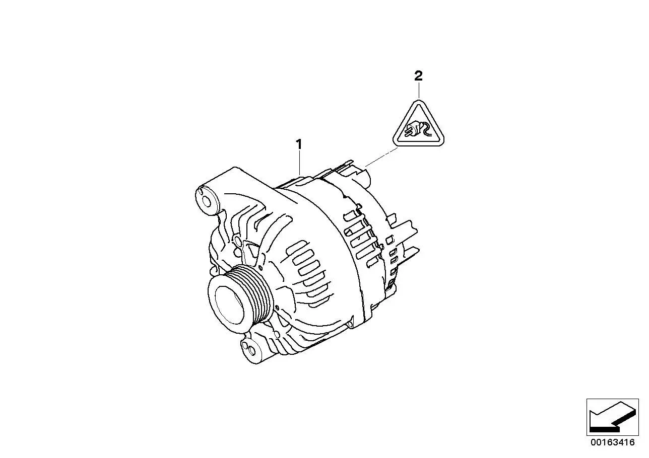 BMW RP Generator E90 E92 E93 12317838656 - 3er