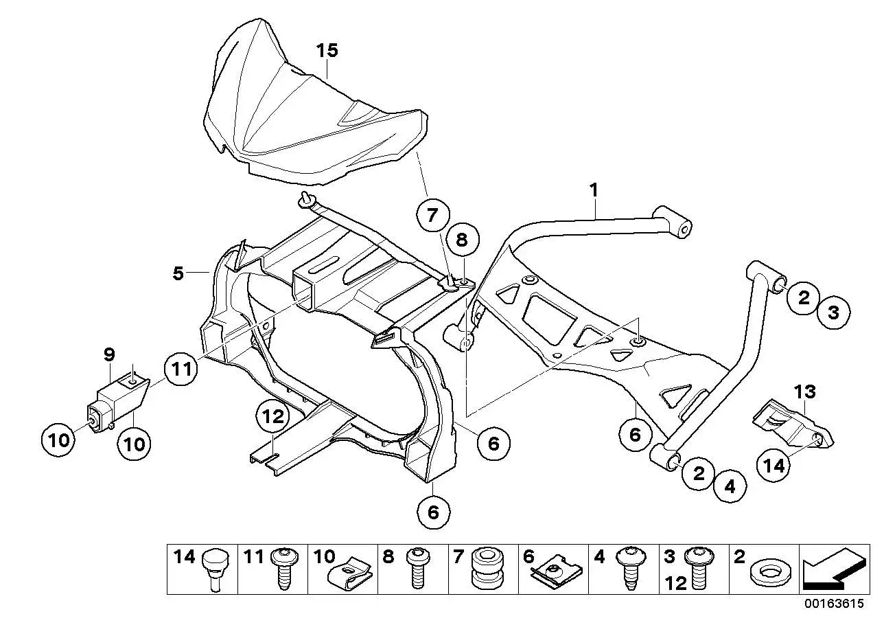 BMW Instrumententräger K43 46637680938 - Bildposition 01