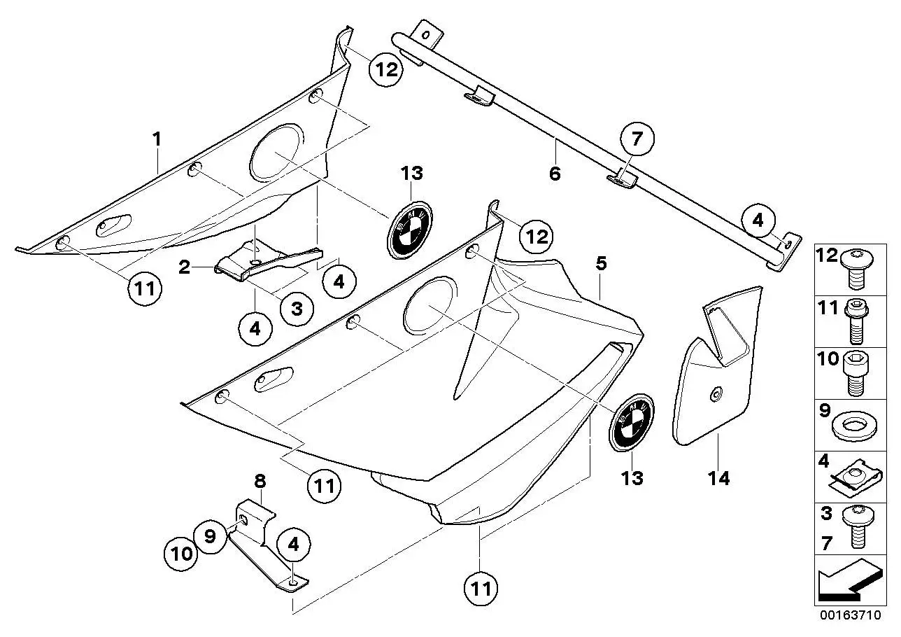 BMW Haltewinkel vorn rechts K71 46637686826 - Bildposition 08