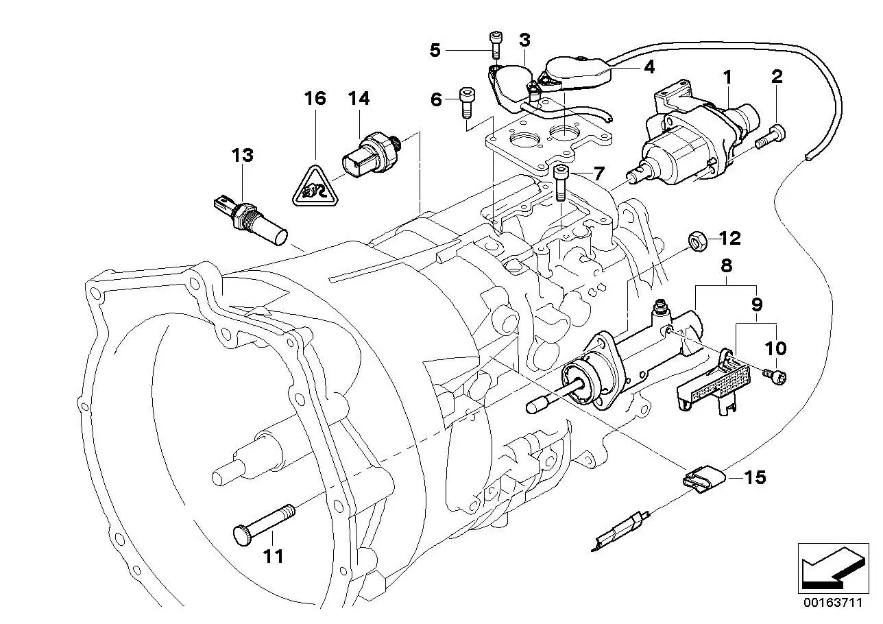 BMW Satz Kupplungspositionssensor E46 E60 E61 E63 E64 E85 2342757