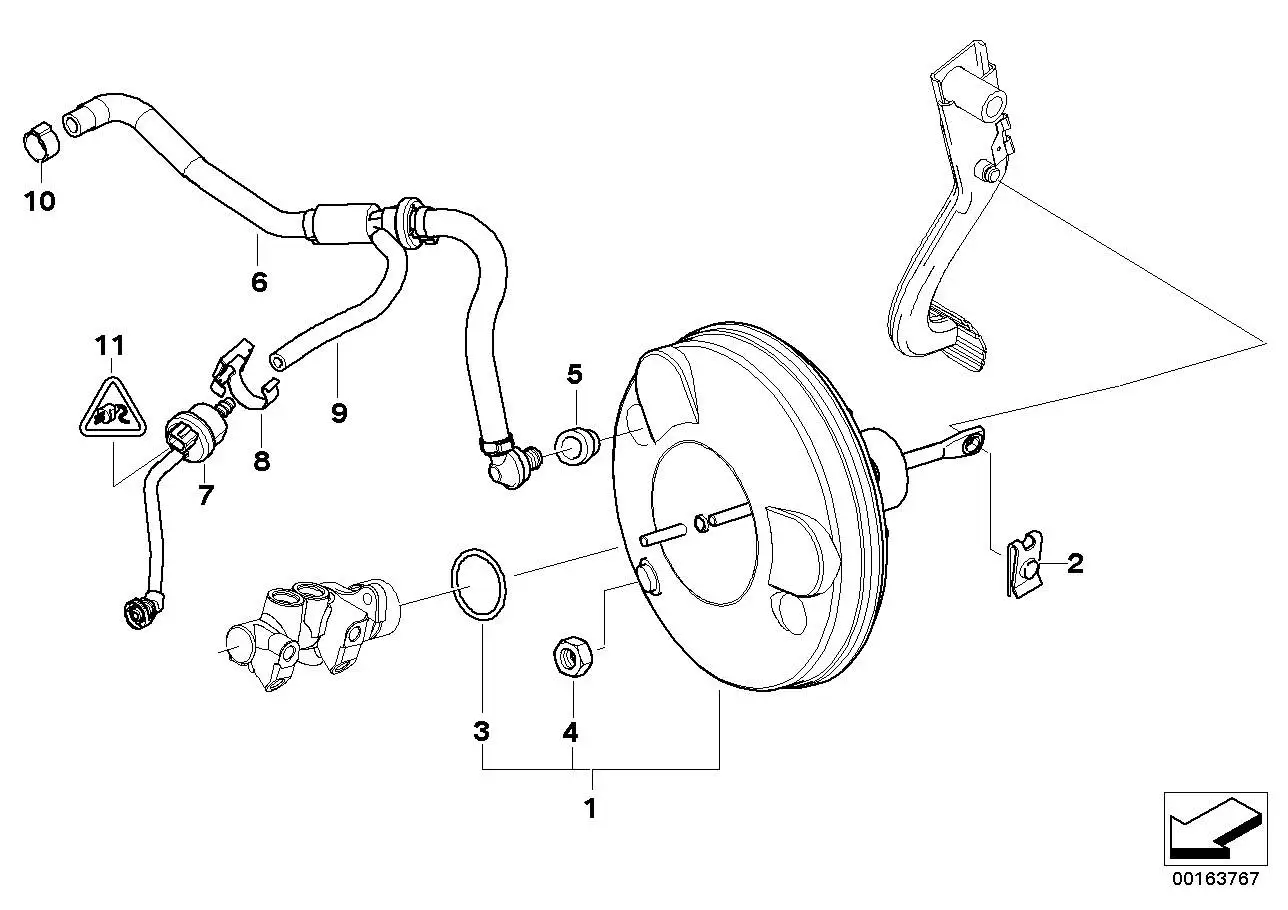BMW Bremskraftverstärker 34306775989 - Z4 E86 Coupe, Z4 E85 Roads