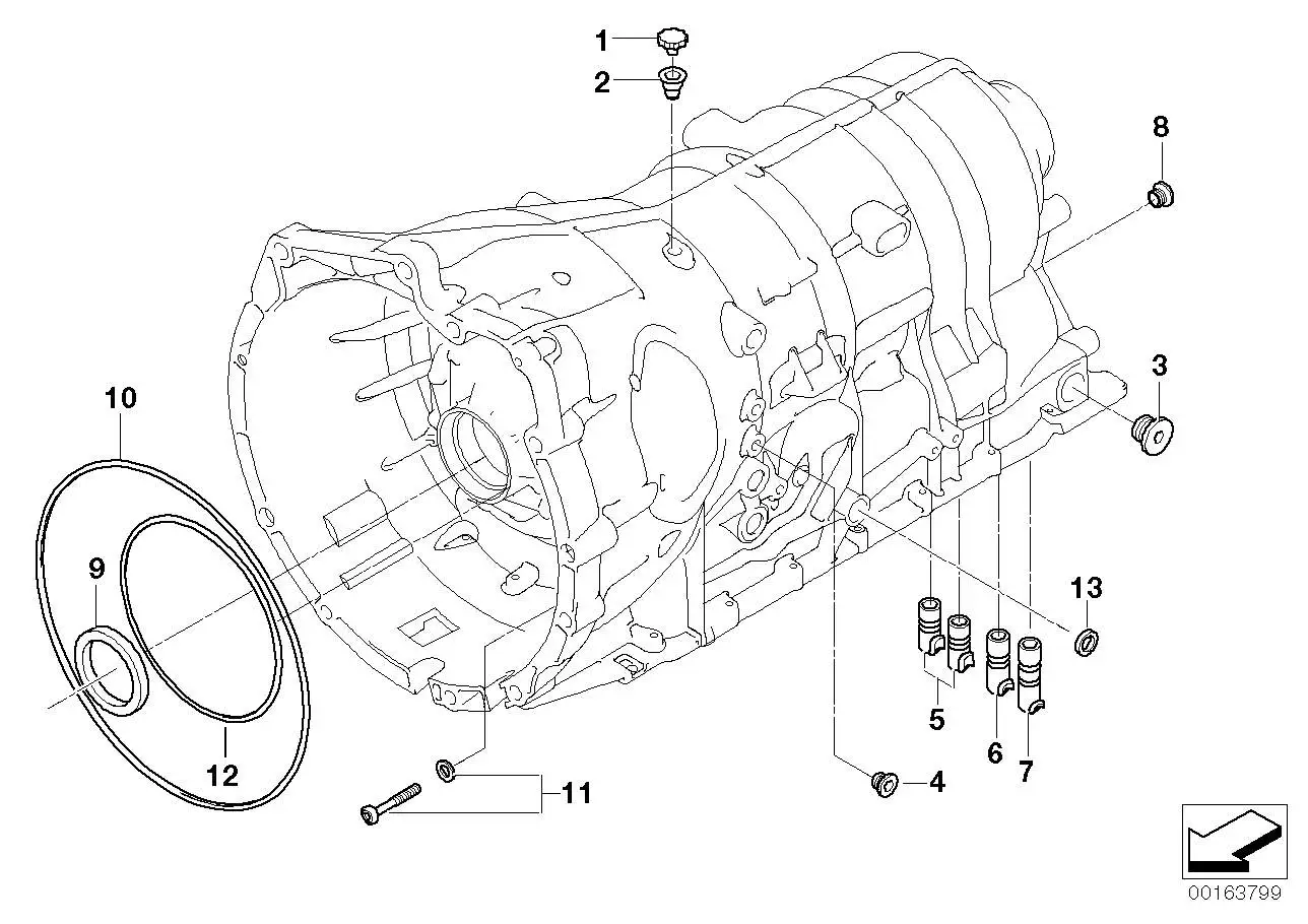 BMW Dichthülse E60 E61 E63 E64 E65 E66 E70 E71 E81 E82 E83 E84 E8