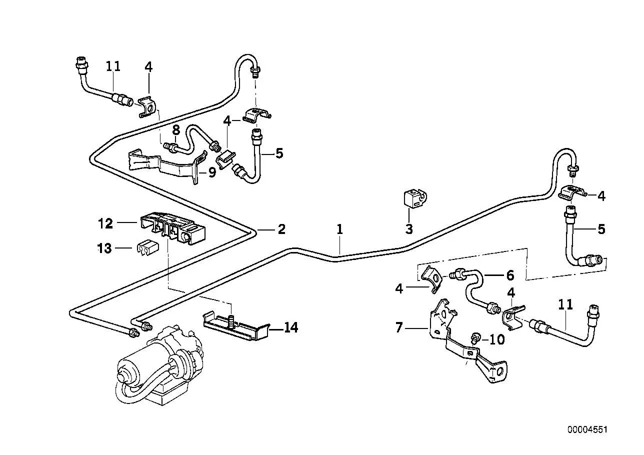 BMW Rohrleitung E36 34326752207 - Bildposition 01