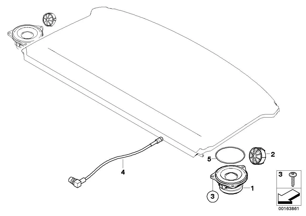 BMW Mitteltonlautsprecher Hifi E60 E61 E65 E66 E81 E82 E84 E87 E9