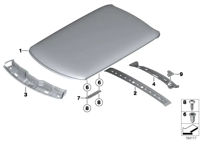 BMW Scharnier Heckklappe R50 R53 41627181089
