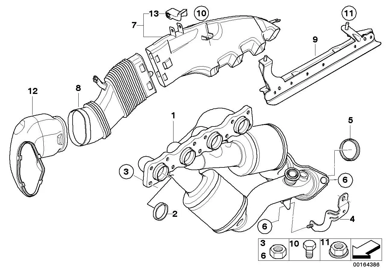 BMW Befestigungshaken E60 E61 E63 E64 18407562126 - 5er E61 Touri