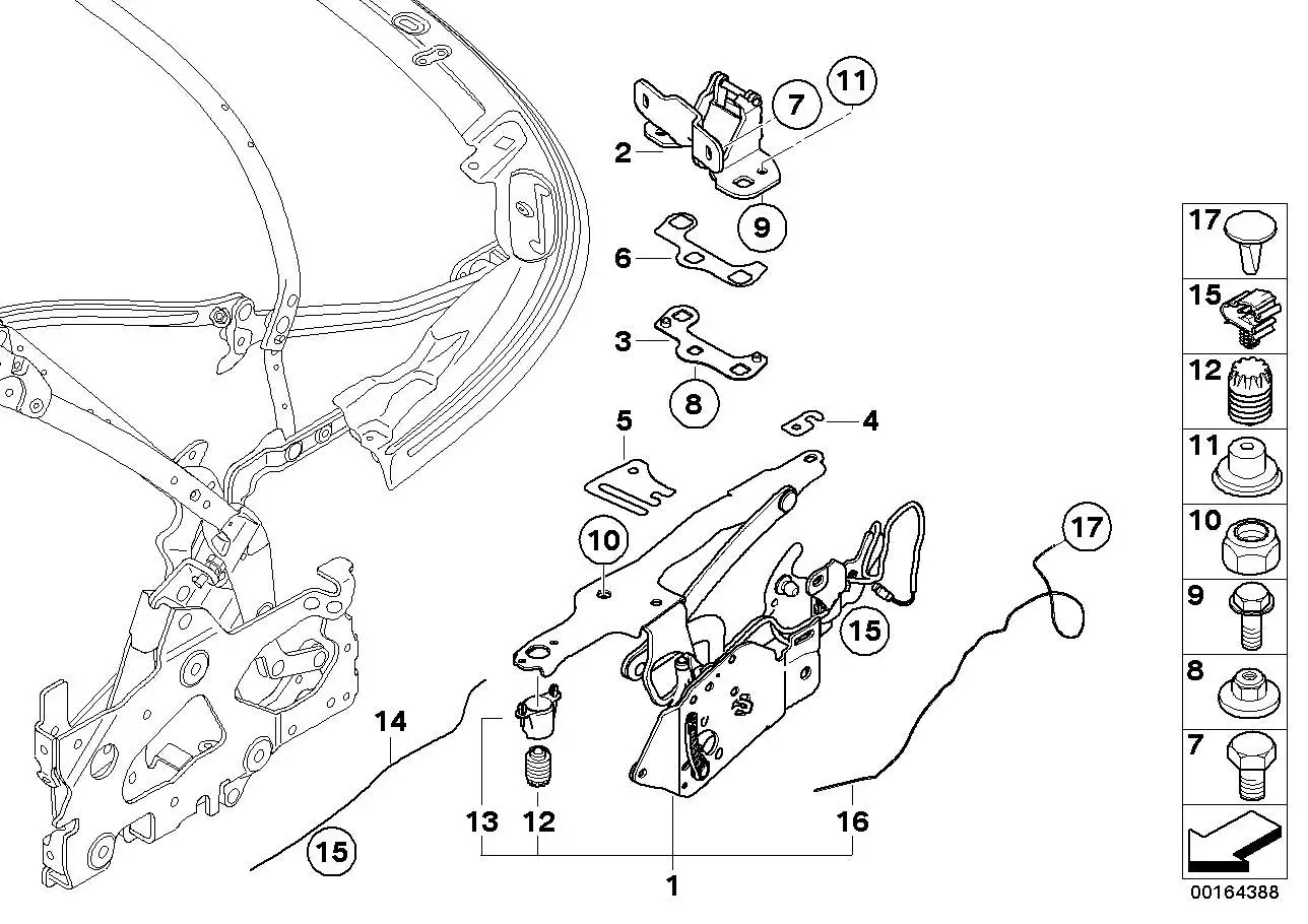 BMW Anschlagpuffer E88 R55 R56 R57 R58 R59 R60 51232756173