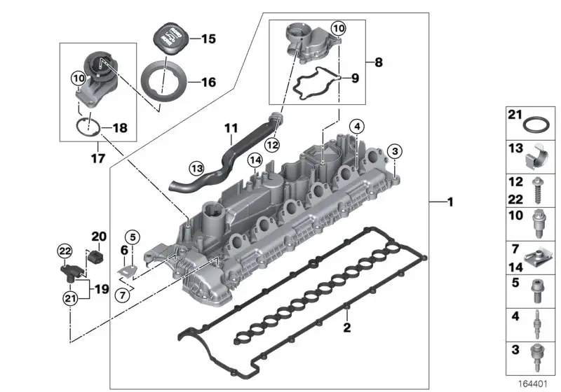 BMW Öleinfüllstutzen E70 E71 11127801697