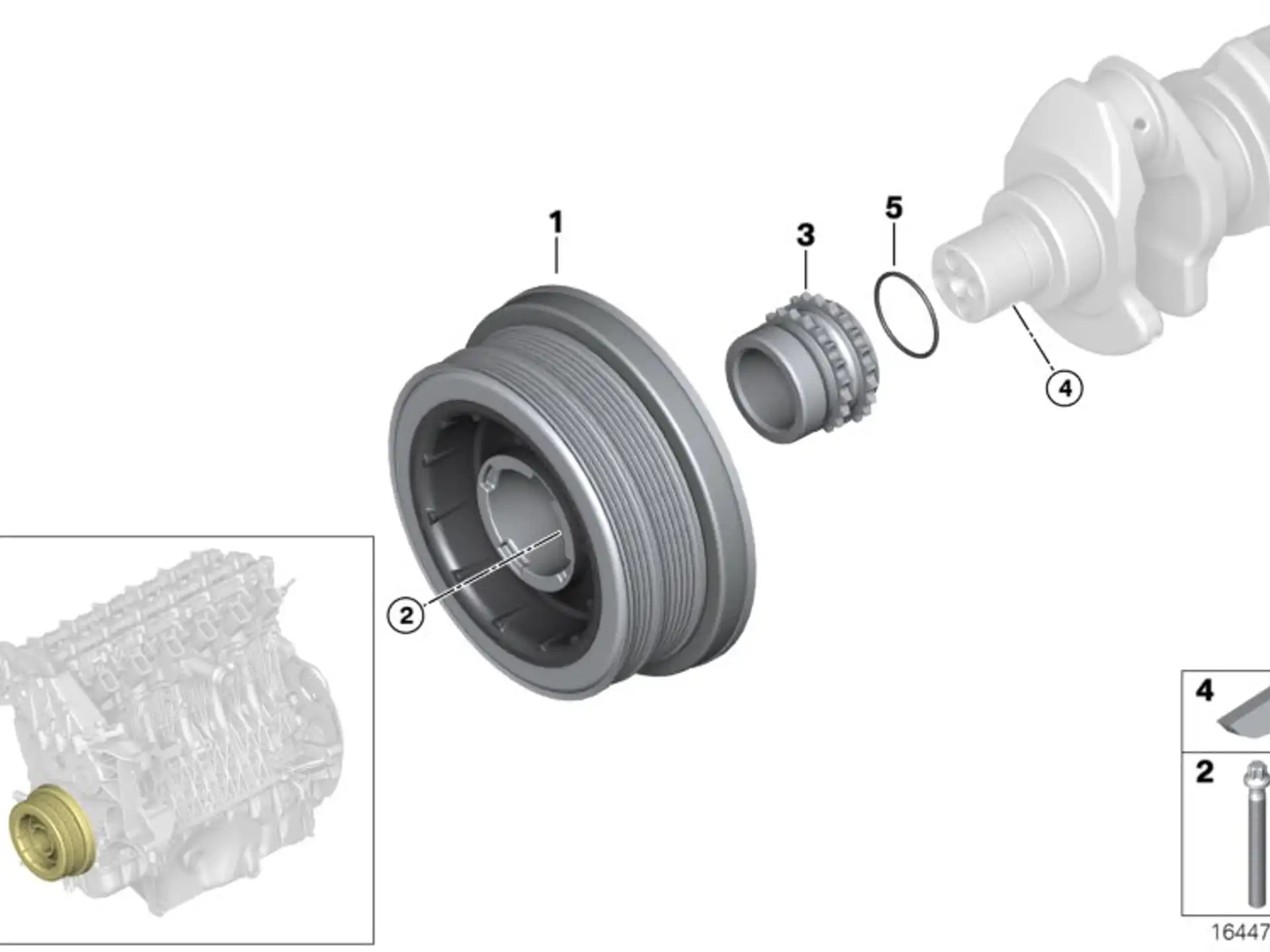 BMW Kettenrad Kurbelwelle E60 E61 E63 E64 E65 E66 E70 E71 E83 E90 E91 E92 E93 11217809751