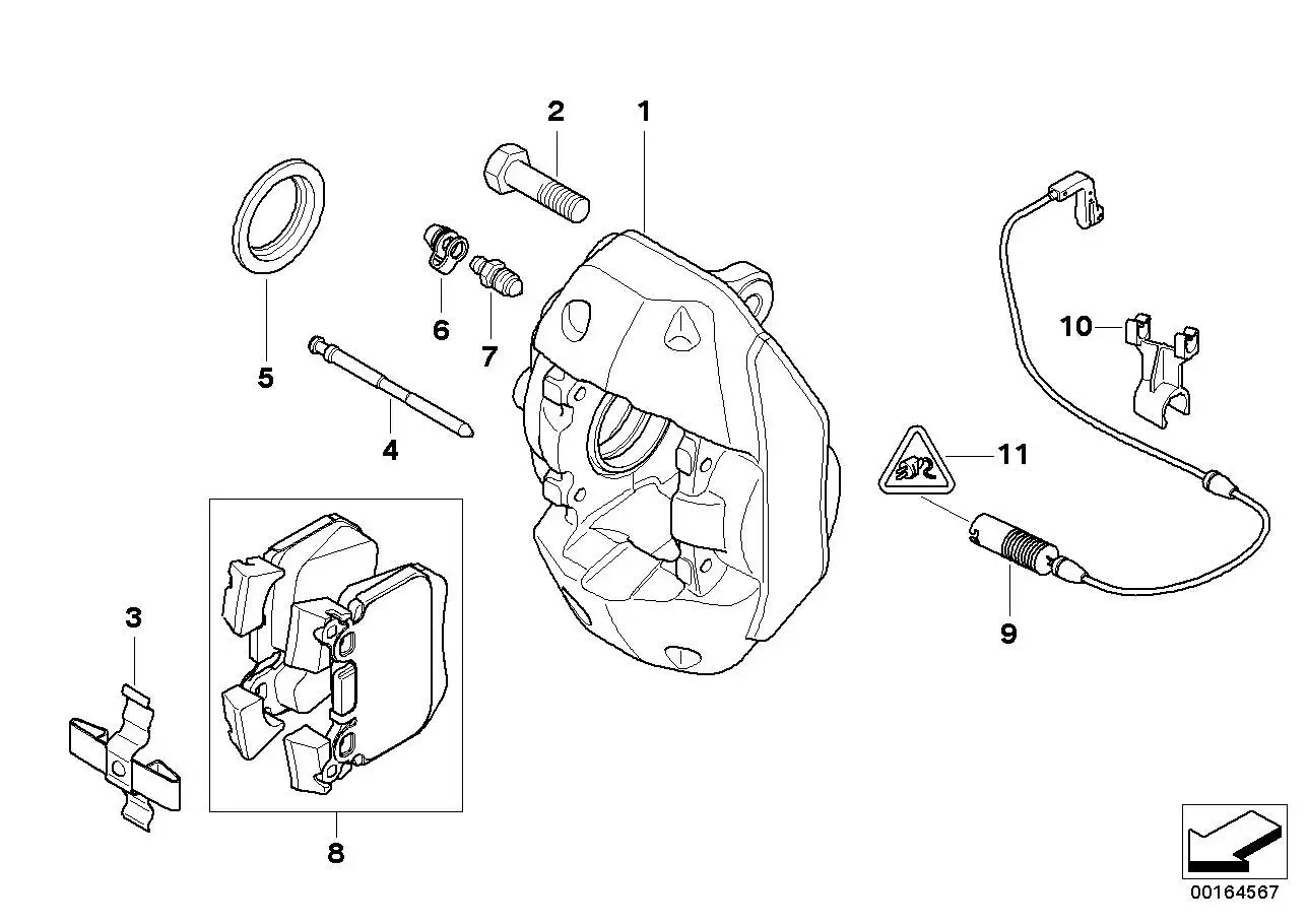 BMW Dichtungssatz Bremssattel E70 E71 E81 E82 E87 E88 E90 E91 E92
