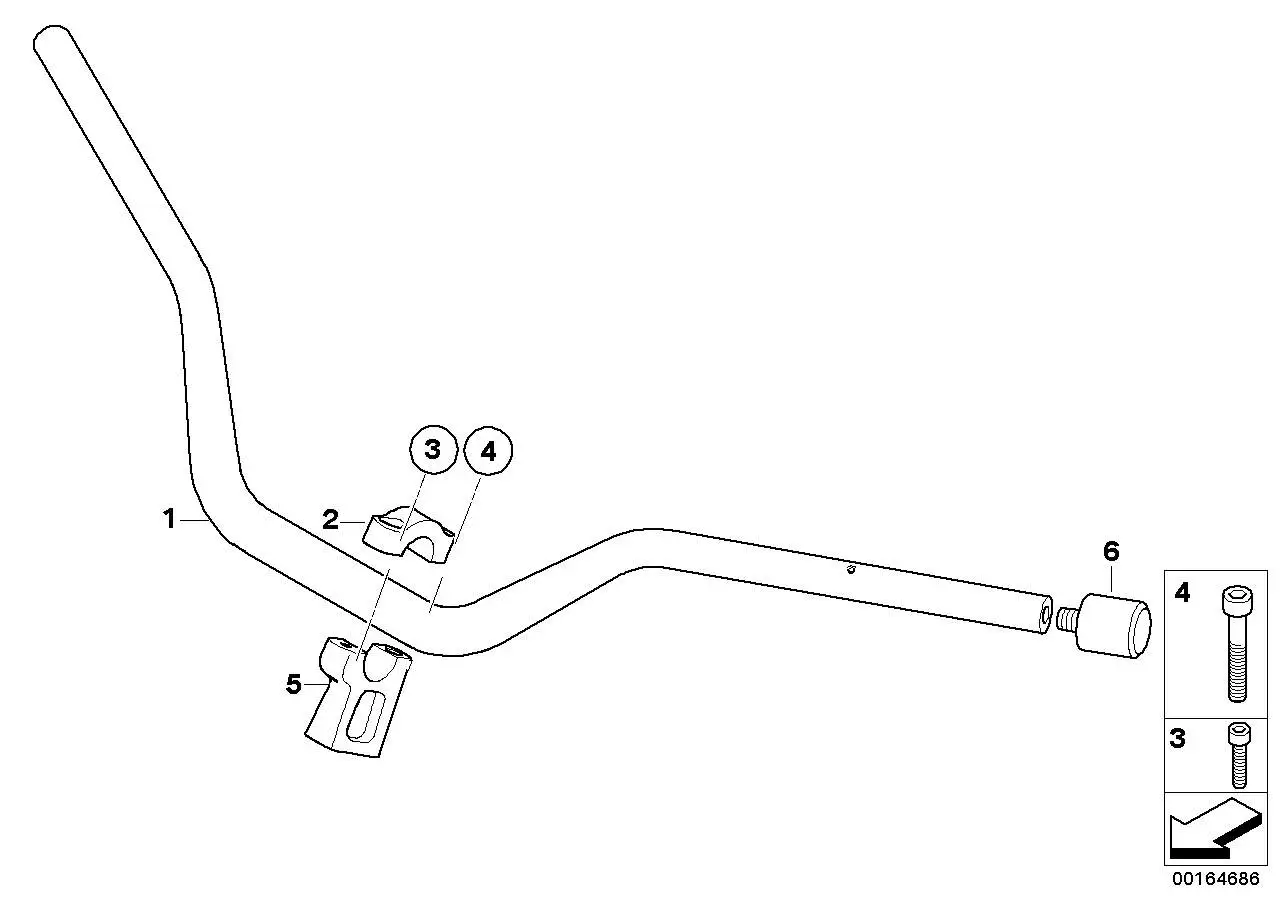BMW Klemmbock oben K25H 31427686264