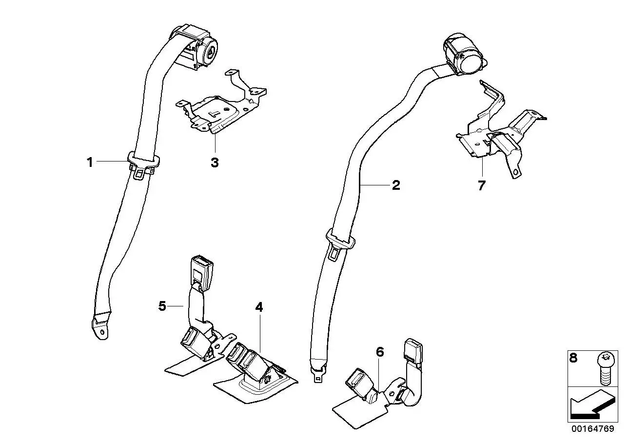 BMW Torxschraube E36 E38 E39 E53 E63 E64 E71 E72 R55 11119148303