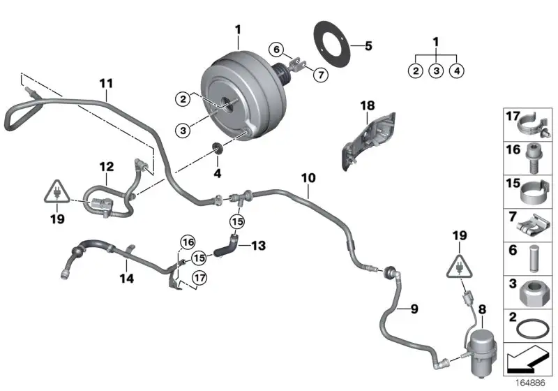 BMW Unterdruckpumpe E90 E92 E93 34332283333