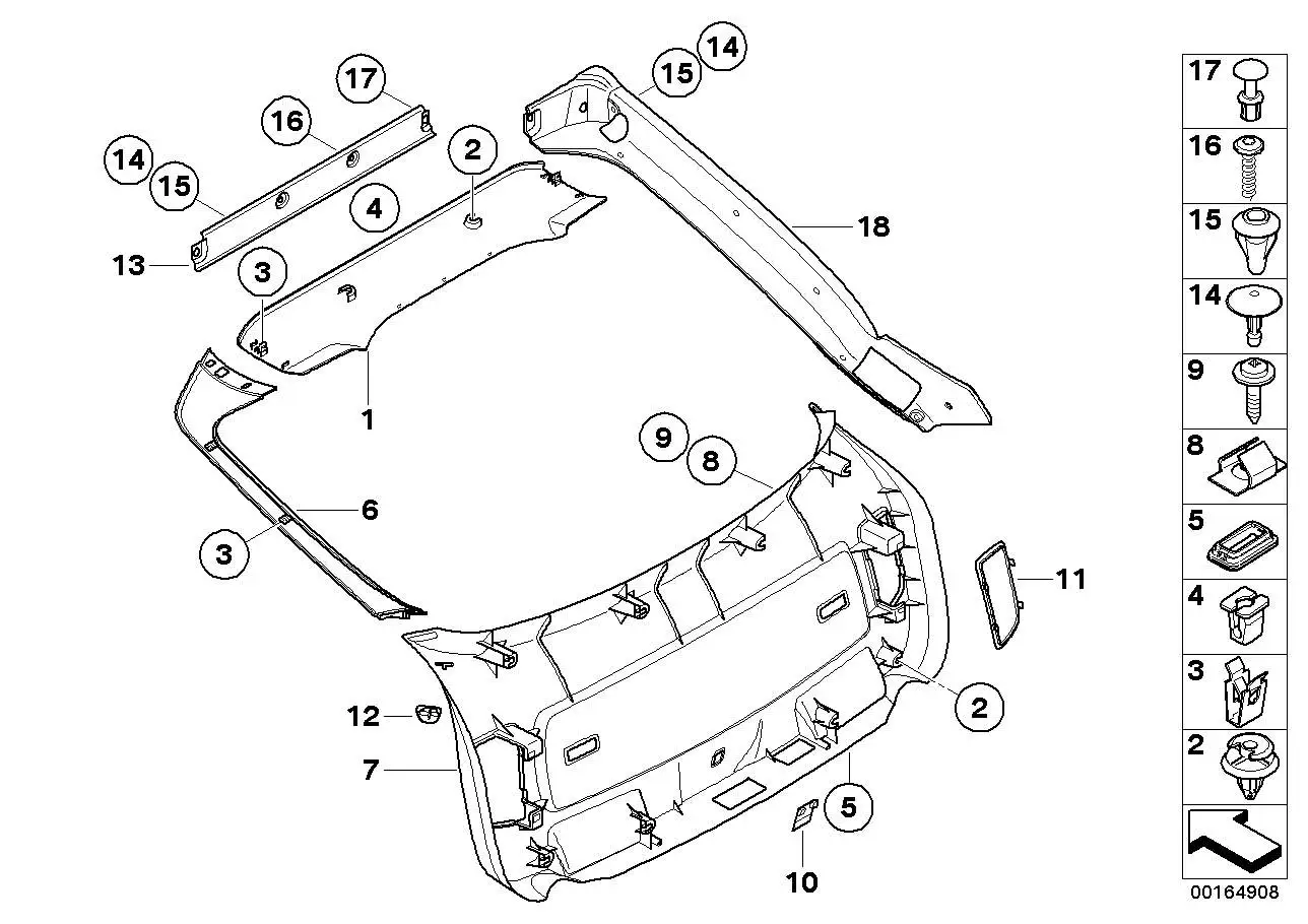 BMW Verkleidung Heckklappe oben E71 E72 51497197127