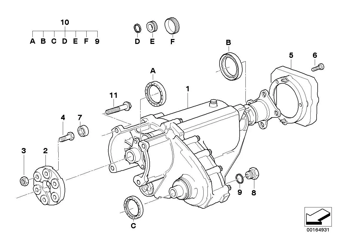 BMW Dichtungssatz E34 27111227666 - 5er E34