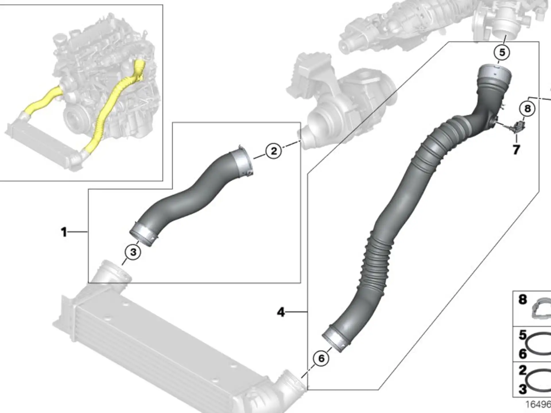BMW Ansauglufttemperatursensor E46 E60 E61 E63 E64 E65 E66 E70 E71 E81 E82 E83 E84 E87 E88 E90 E91 E92 E93 F01 F02 F07 F10 F11 13627792203