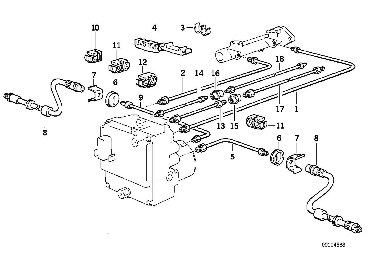 BMW Rohrleitung E34 E39 34326755540 - Bildposition 13