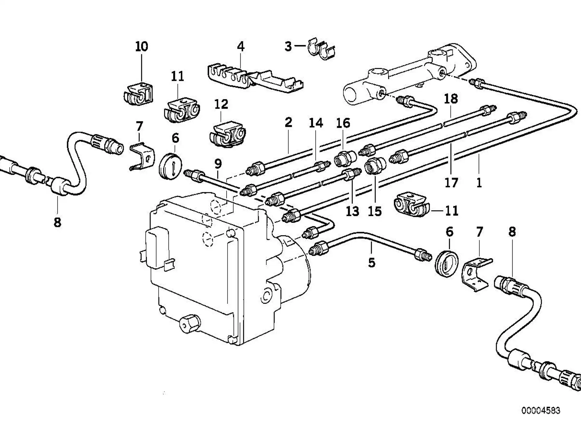 BMW Rohrleitung E12 E21 E30 E31 E32 E34 E39 34326755600