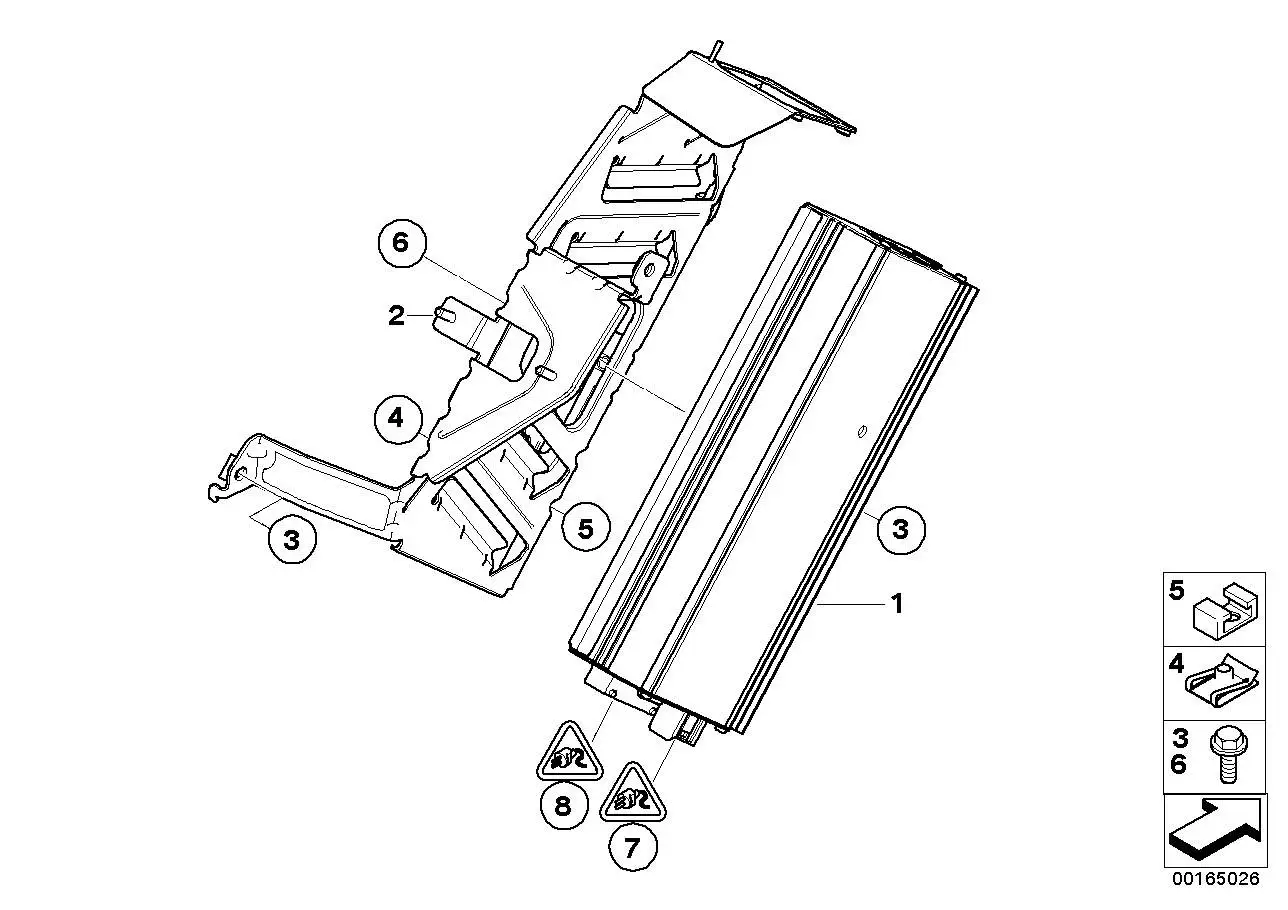 BMW Verstärker Individual Audiosystem E70 E71 E72 65128054812 - X