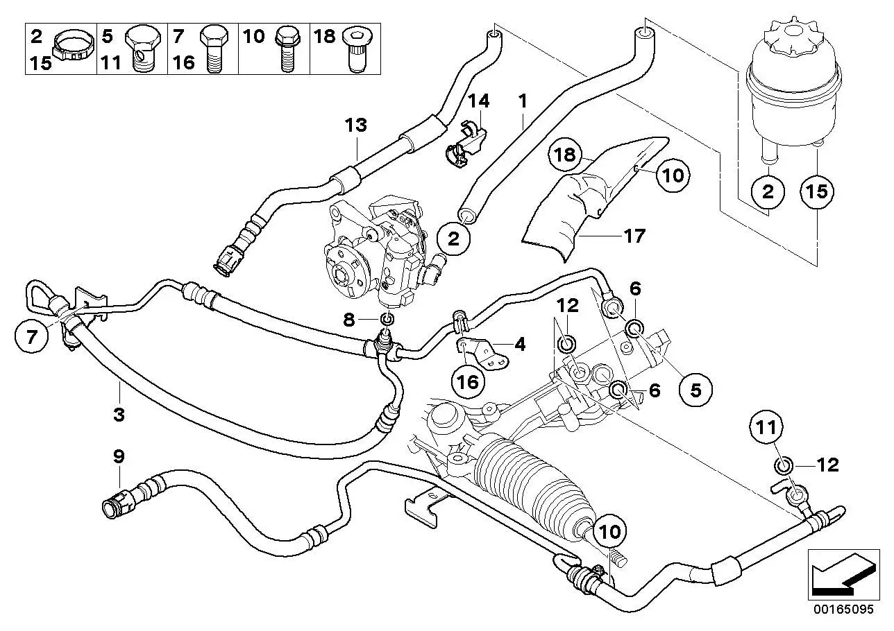 BMW Dehnschlauch E60 E61 E63 E64 32416780500
