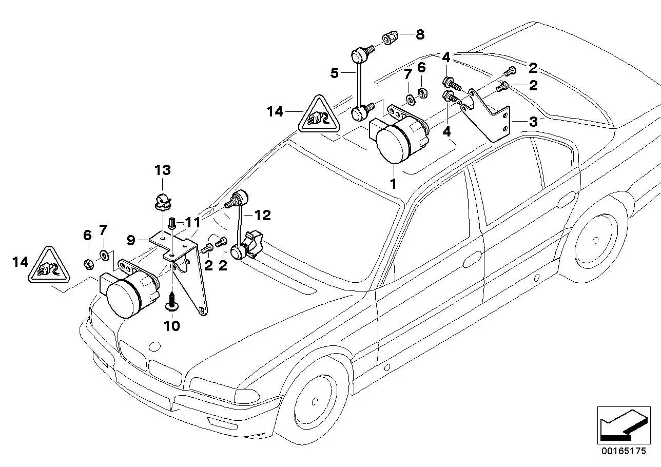 BMW Schraube E38 E52 E65 E66 37141182946