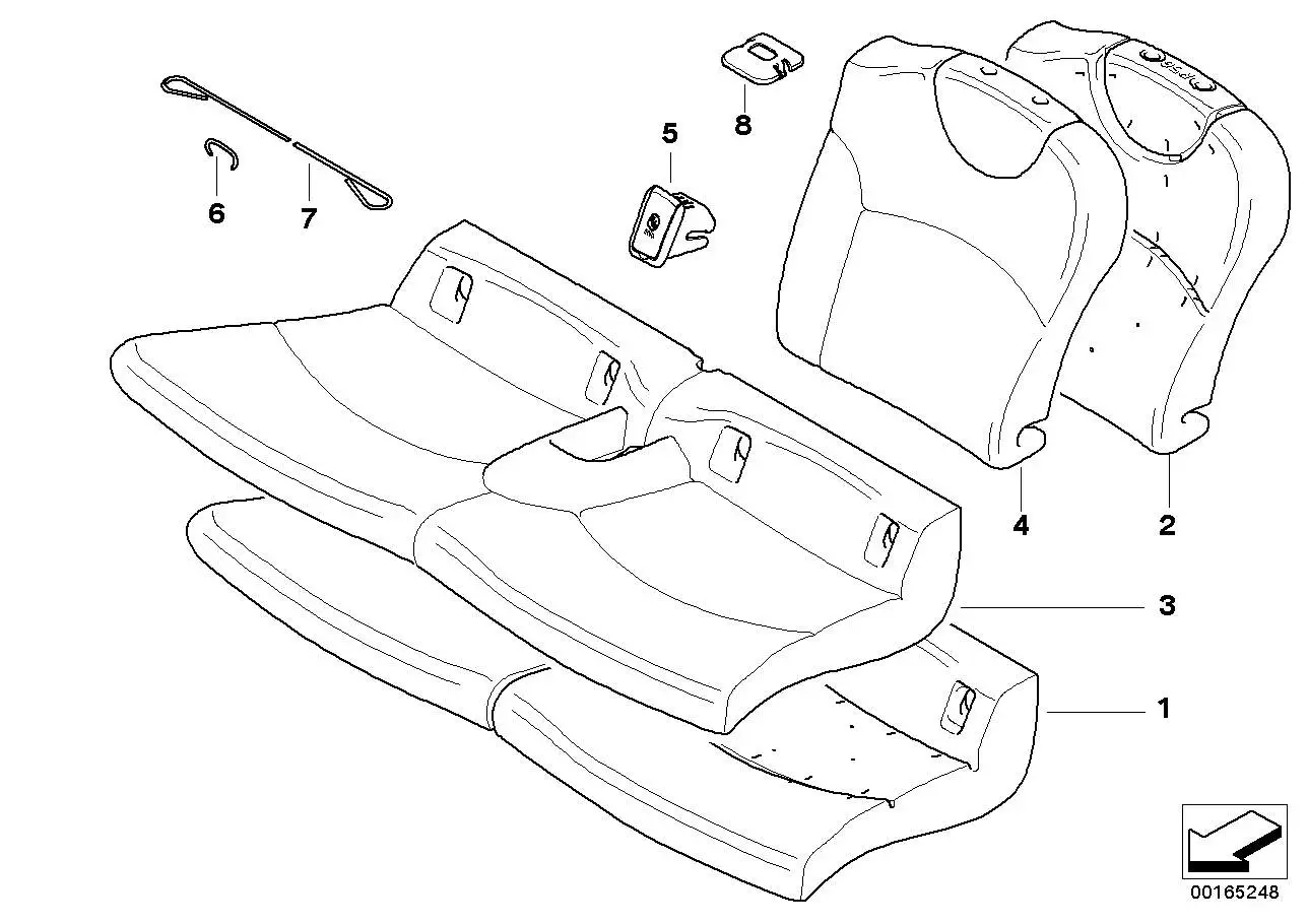 BMW Blende Isofix rechts R55 R56 R57 52209178248