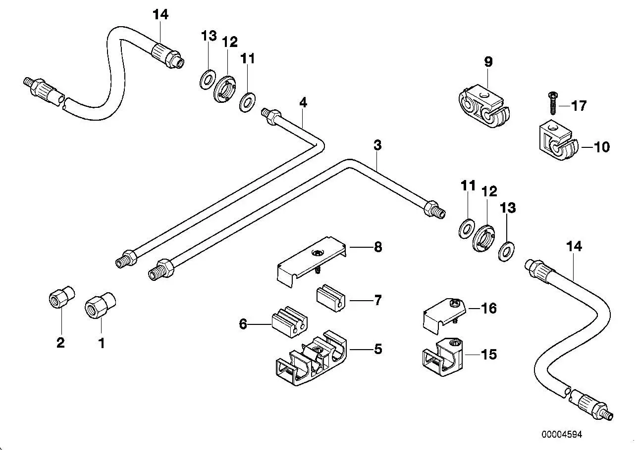 BMW Rohrleitung E34 E38 34326755679 - Bildposition 04