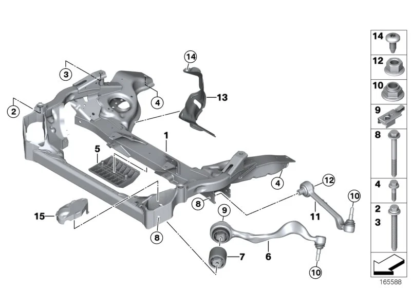BMW Querlenker links E82 E90 E92 E93 31102283577