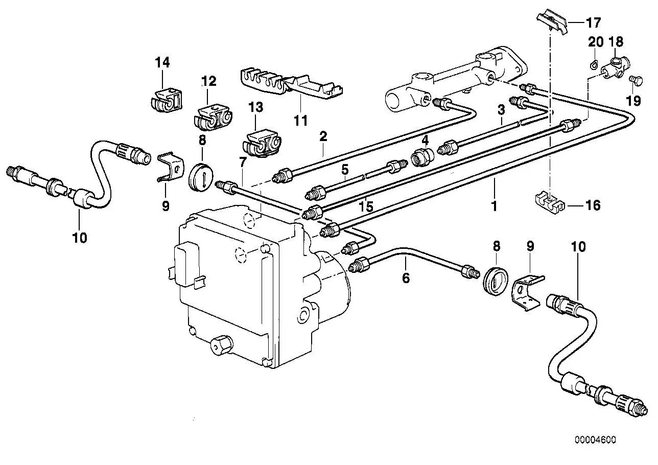 BMW Rohrleitung E34 34326755522