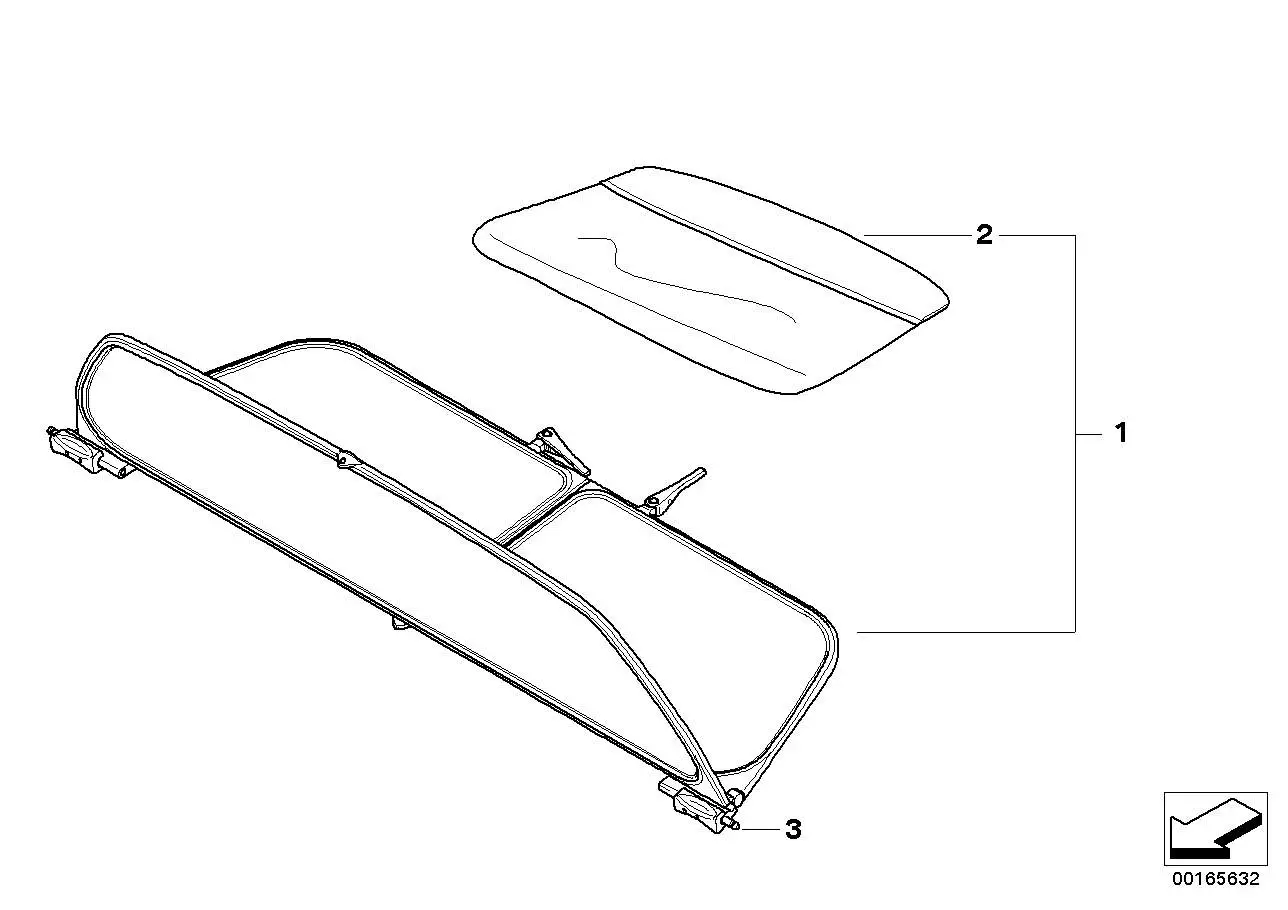 BMW Windschutz E64 54347151856