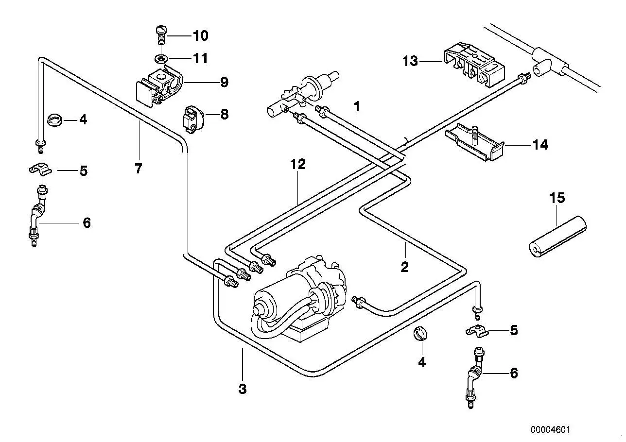 BMW Rohrleitung E32 E36 34326755504 - Z3 E36, 7er E32