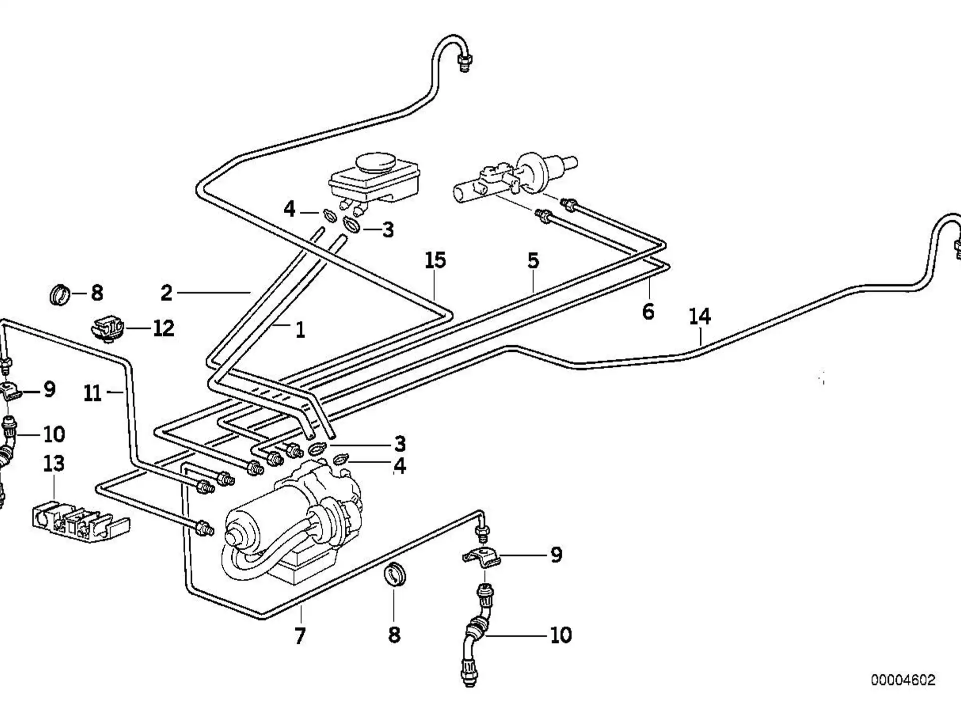 BMW Halter Bremsleitung E36 61138375491